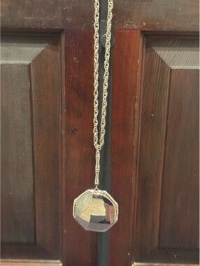 Vintage Silver Locket Necklace with Chain